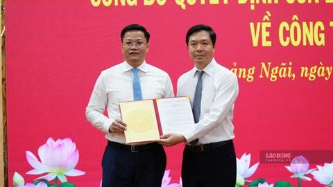 Thứ trưởng Bộ Tài chính được chỉ định làm Phó Bí thư Tỉnh ủy Quảng Ngãi