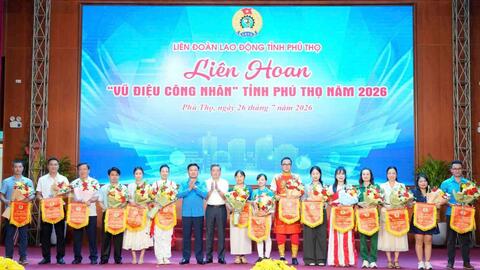 Sôi nổi Liên hoan "Vũ điệu công nhân" năm 2026 tại 3 khu vực ở Phú Thọ