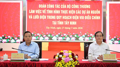 Bộ Công Thương làm việc với Tây Ninh về Quy hoạch điện VIII điều chỉnh