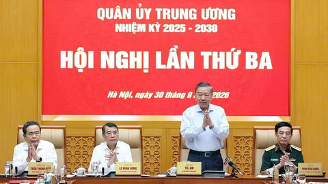 Tổng Bí thư, Chủ tịch nước Tô Lâm chủ trì Hội nghị Quân ủy Trung ương lần thứ Ba