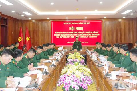 Bộ chỉ huy Quân sự TP Huế rà soát công tác chuẩn bị bầu cử