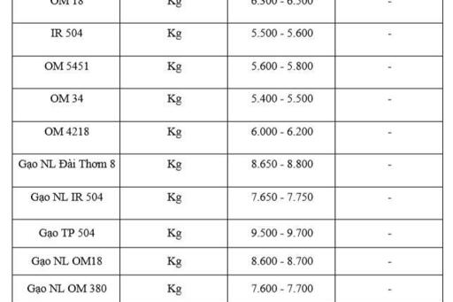 Giá lúa gạo hôm nay ngày 22/1/2026: Thị trường trầm lắng