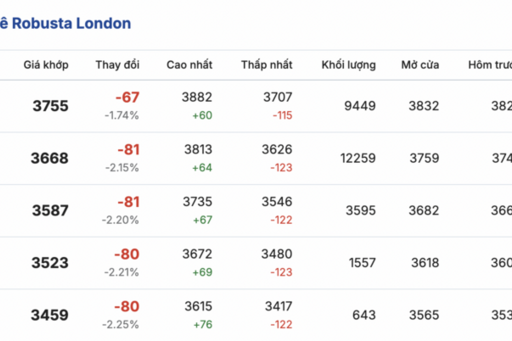 Giá cà phê hôm nay 9/2/2026: Đi ngang phiên đầu tuần