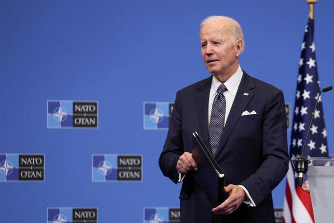 Tổng thống Joe Biden tham dự hội nghị hôm 24-3. Ảnh: Reuters