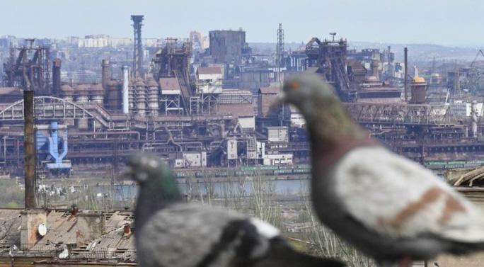 Nổ lớn tại vùng ly khai giáp Ukraine - Ảnh 3. Quang cảnh nhà máy Azovstal ở Mariupol. Ảnh: Sputnik.
