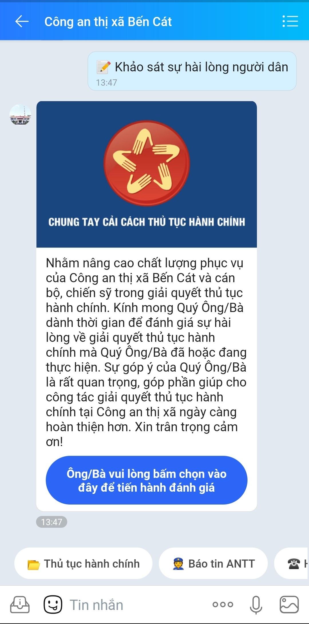 Zalo Cong an Ben Cat anh 5