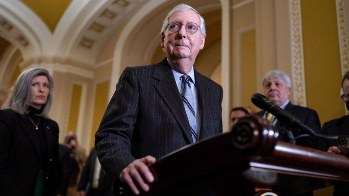 Lãnh đạo đảng Cộng hòa tại Thượng viện Mitch McConnell. Ảnh: AP.