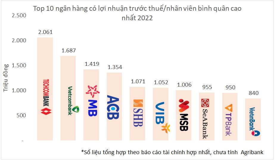 Nhân sự ngân hàng nào kiếm tiền giỏi nhất trong năm 2022? - Ảnh 2.