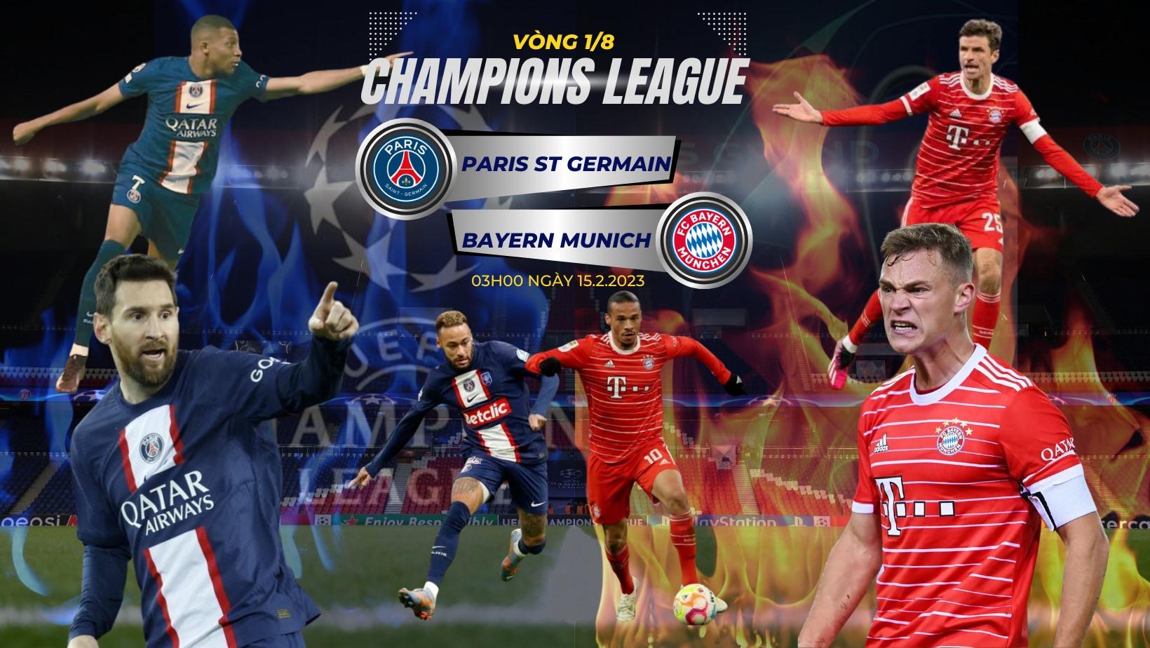 Kết quả, lịch thi đấu bóng đá 14.2: PSG vs Bayern Munich