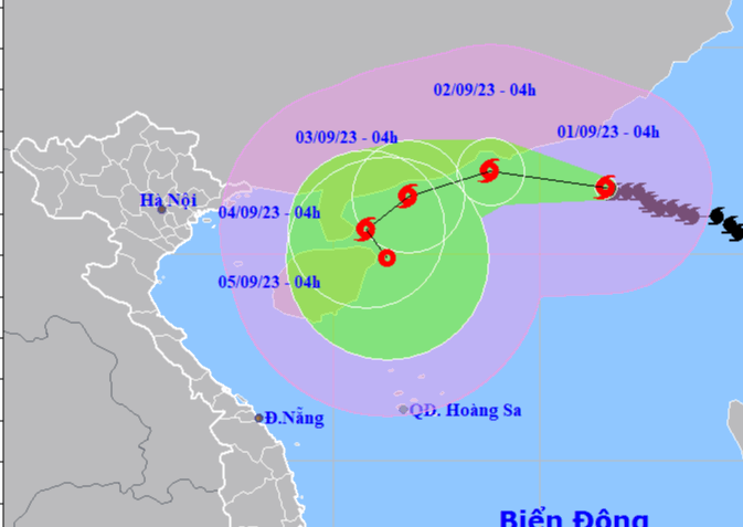 Hướng di chuyển phức tạp của bão số 3 và thời tiết các vùng dịp Lễ 2-9 - Ảnh 1.