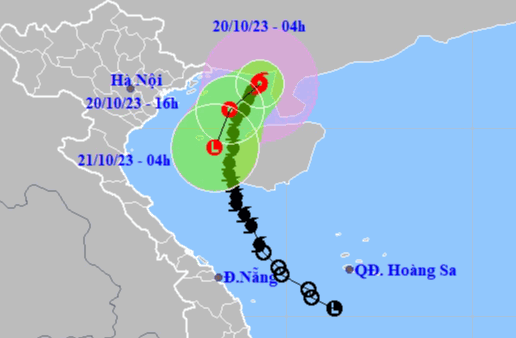 Bão số 5 di chuyển nhanh, ven biển Quảng Ninh - Hải Phòng có gió giật cấp 8 - Ảnh 1.