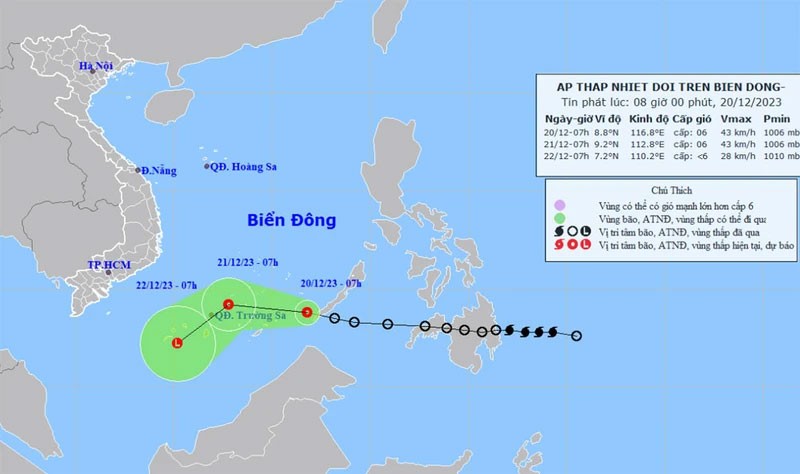 Áp thấp nhiệt đới, không khí lạnh tăng cường