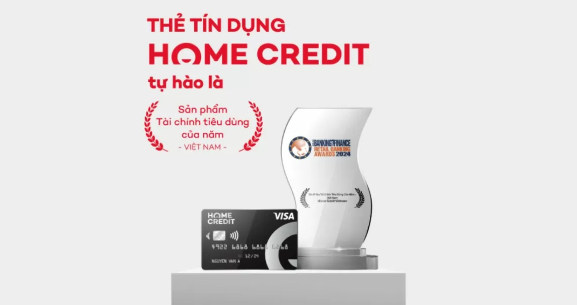 Thẻ tín dụng Home Credit Việt Nam nhận giải thưởng từ Asian Banking & Finance