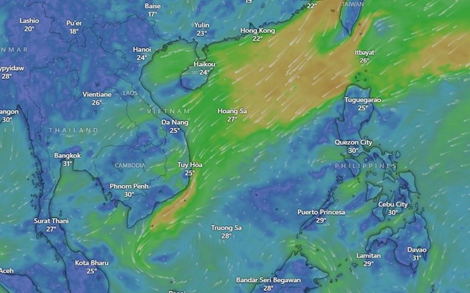 Dự báo vùng ảnh hưởng nặng nhất từ áp thấp Biển Đông
