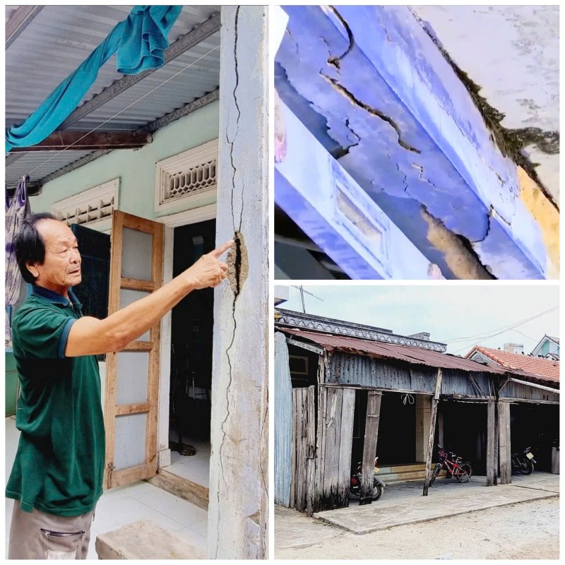 Nhà cửa xuống cấp, tạm bợ trong vùng quy hoạch treo khiến người dân Duy Xuyên, Quảng Nam “đi không được mà ở không xong“. Ảnh: Nguyễn Hoàng