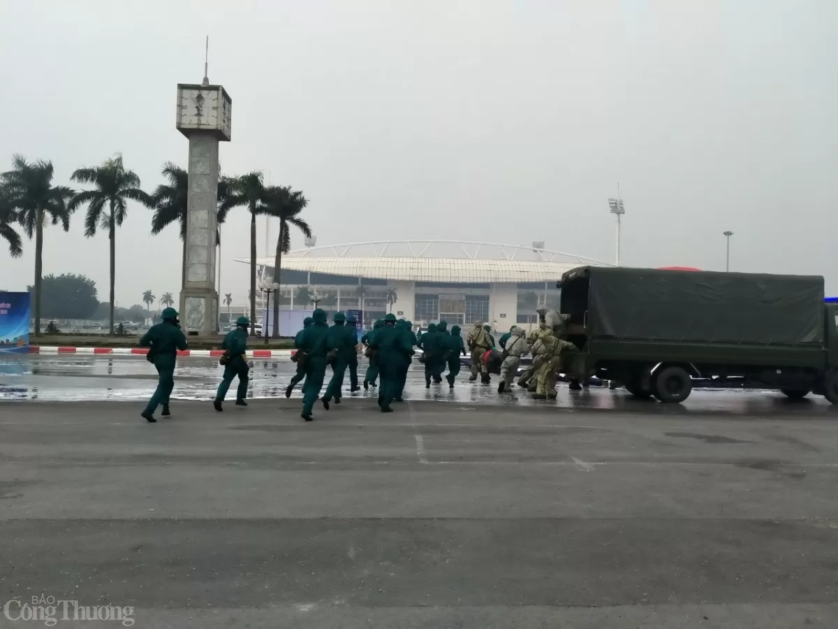 Diễn tập ứng phó sự cố hóa chất độc Thành phố Hà Nội năm 2024 Diễn tập ứng phó sự cố hóa chất độc Thành phố Hà Nội năm 2024