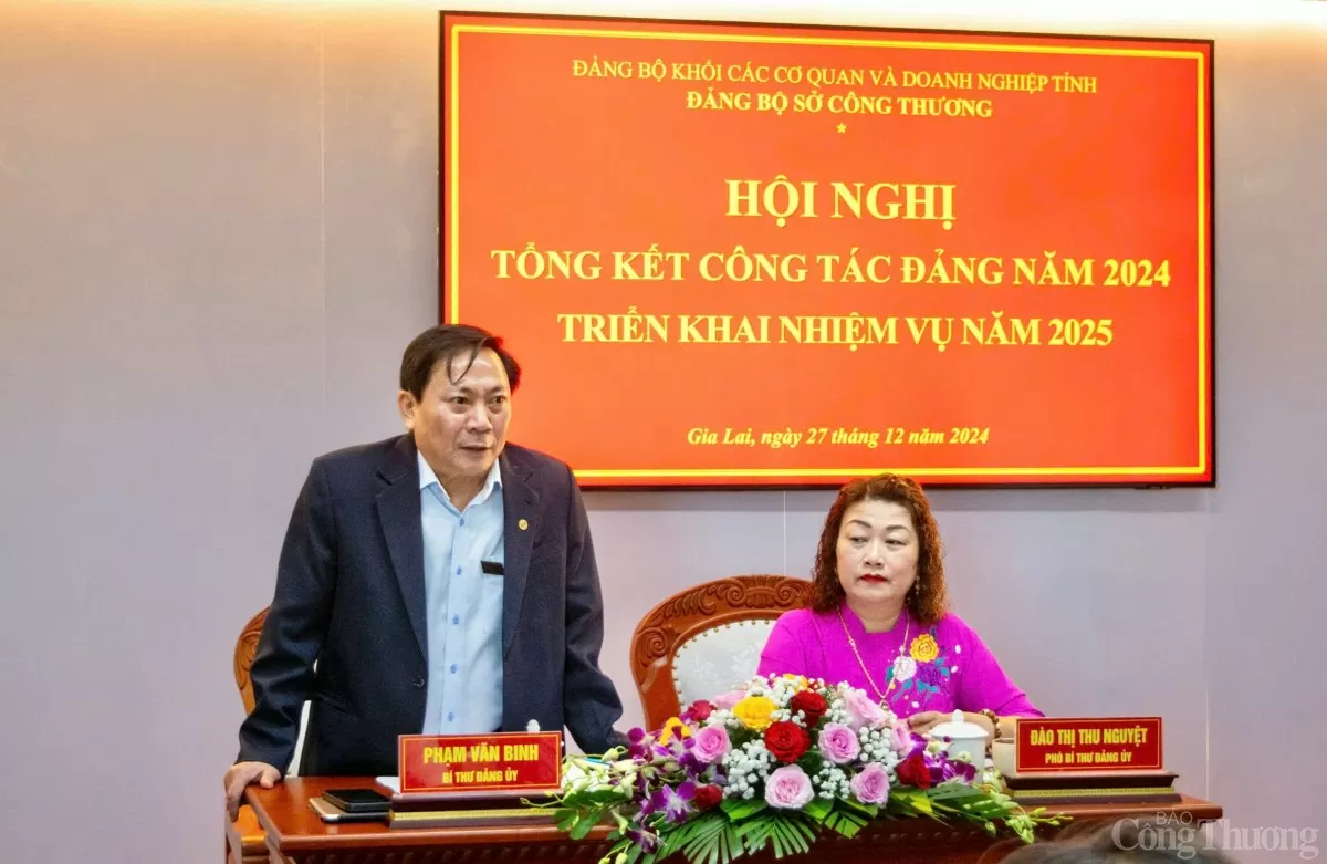 Đảng bộ Sở Công thương Gia Lai triển khai nhiệm vụ công tác năm 2025 Sở Công Thương Gia Lai tổ chức hội nghị tổng kết Đảng