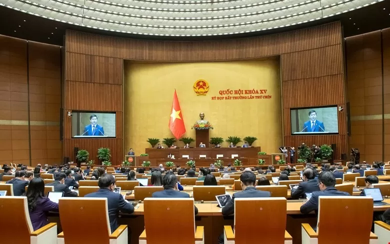 Tổng Thư ký Quốc hội - Chủ nhiệm Văn phòng Quốc hội Lê Quang Tùng trình bày Báo cáo giải trình, tiếp thu, chỉnh lý dự thảo Nghị quyết Tổng Thư ký Quốc hội - Chủ nhiệm Văn phòng Quốc hội Lê Quang Tùng trình bày Báo cáo giải trình, tiếp thu, chỉnh lý dự thảo Nghị quyết