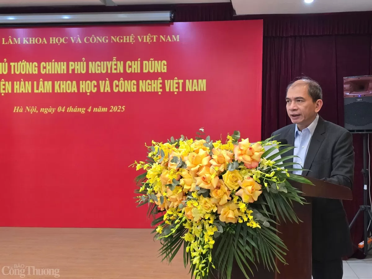 Phó Thủ tướng Nguyễn Chí Dũng làm việc với Viện Hàn lâm Khoa học và Công nghệ Việt Nam