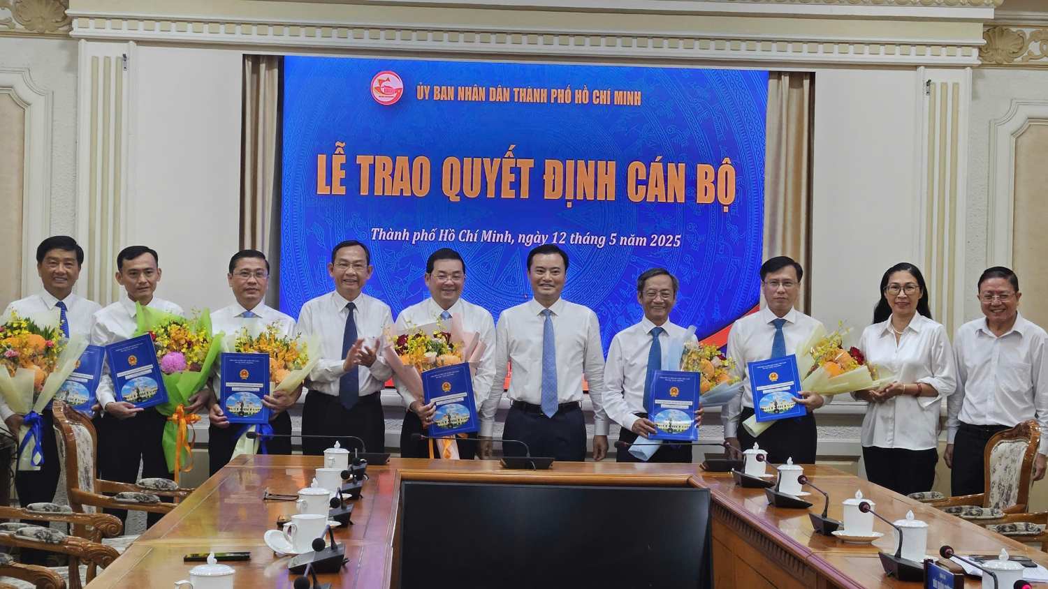 Các phó giám đốc Sở Nông nghiệp và Môi trường TPHCM. Ảnh: Sỹ Đông