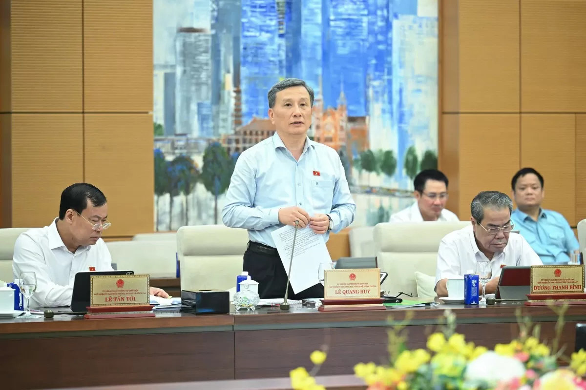 Chủ nhiệm Ủy ban Khoa học, Công nghệ và Môi trường Lê Quang Huy. Ảnh: VPQH Chủ nhiệm Ủy ban Khoa học, Công nghệ và Môi trường Lê Quang Huy. Ảnh: VPQH