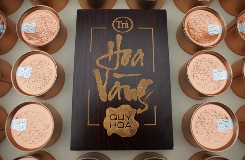 Sản phẩm trà hoa vàng của Công ty TNHH Quy Hoa. Ảnh: Hà Minh