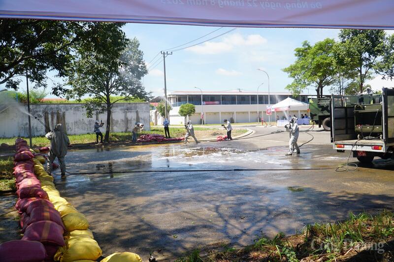 Triển khai các biện pháp nghiệp vụ để ngăn ngừa khí Clo phát tán lan rộng ra môi trường xung quanh.