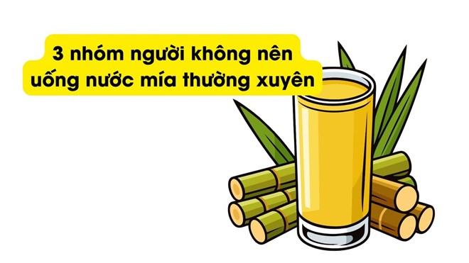 3 nhóm người không nên uống nước mía thường xuyên