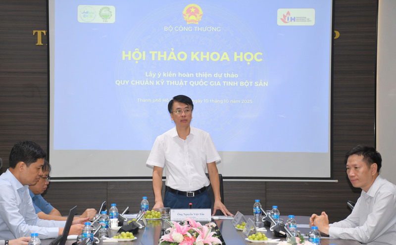 Ông Nguyễn Việt Tấn - Phó Cục trưởng Cục Đổi mới sáng tạo, Chuyển đổi xanh và Khuyến công (Bộ Công Thương). Ảnh: Minh Khuê.