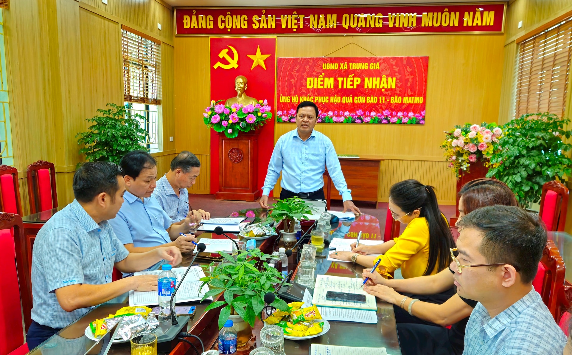 Phó Giám đốc Sở Nông nghiệp và Môi trường Hà Nội Tạ Văn Tường phát biểu. Ảnh: Ánh Dương