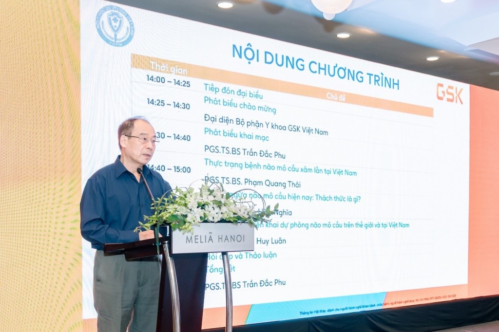 PGS.TS.BS. Trần Đắc Phu nhấn mạnh tầm quan trọng của việc chủ động chủng ngừa não mô cầu