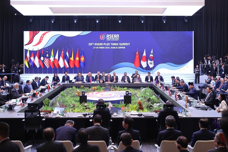 Hội nghị Cấp cao ASEAN+3 với Trung Quốc, Nhật Bản, Hàn Quốc. Ảnh: VGP/Nhật Bắc