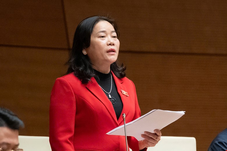 Đại biểu Lê Thị Thanh Lam (Đoàn Cần Thơ). Ảnh: Media Quốc hội