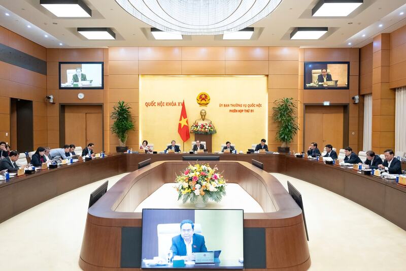 Phiên họp thứ 51 của Ủy ban Thường vụ Quốc hội.