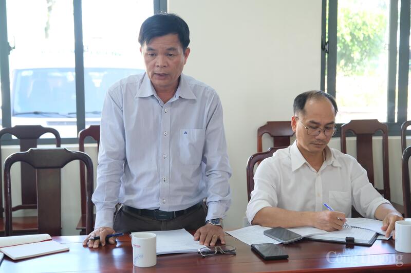 Đại diện Sở Công Thương tỉnh Lâm Đồng phát biểu tại buổi làm việc. Ảnh: Lê Sơn