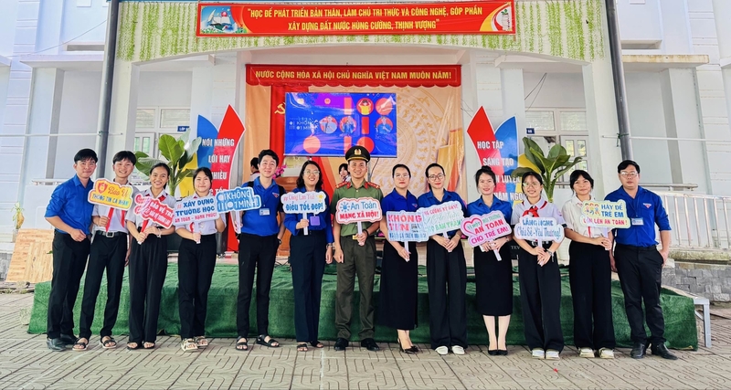 Chiến dịch được lan tỏa mạnh mẽ tại các điểm trường. Ảnh: ĐVCC