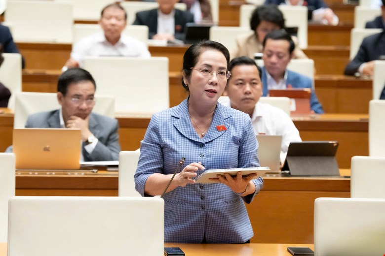 Đại biểu Quốc hội Trần Kim Yến phát biểu. Ảnh: Quochoi.vn