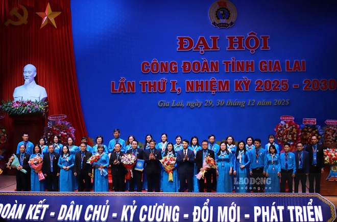 Ông Hà Duy Trung làm Chủ tịch LĐLĐ tỉnh Gia Lai nhiệm kỳ 2025-2030