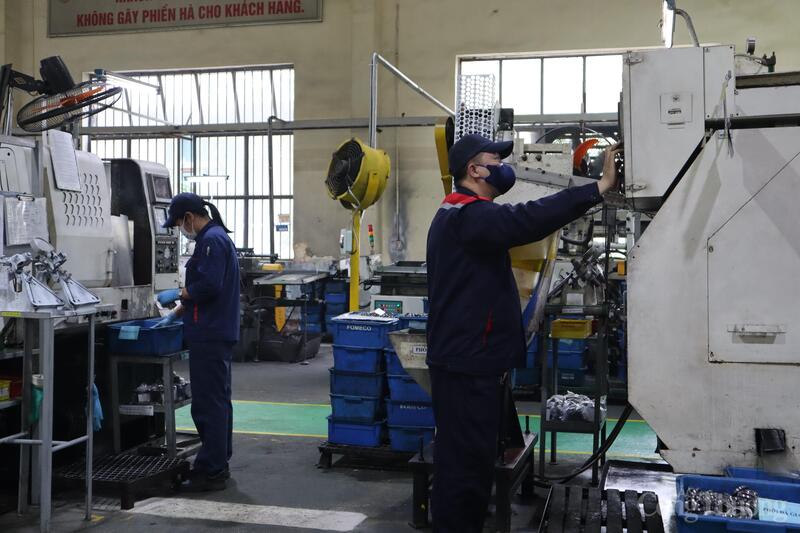 Xưởng sản xuất của Công ty Cổ phần Cơ khí Phổ Yên (Fomeco). Ảnh: Hoa Quỳnh