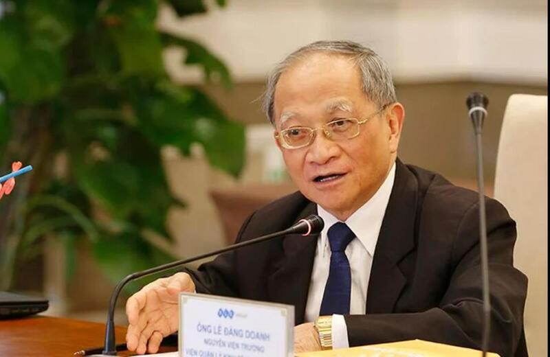 TS. Lê Đăng Doanh, chuyên gia kinh tế, nguyên Viện trưởng Viện Nghiên cứu và Quản lý kinh tế Trung ương (CIEM). Ảnh: N.H