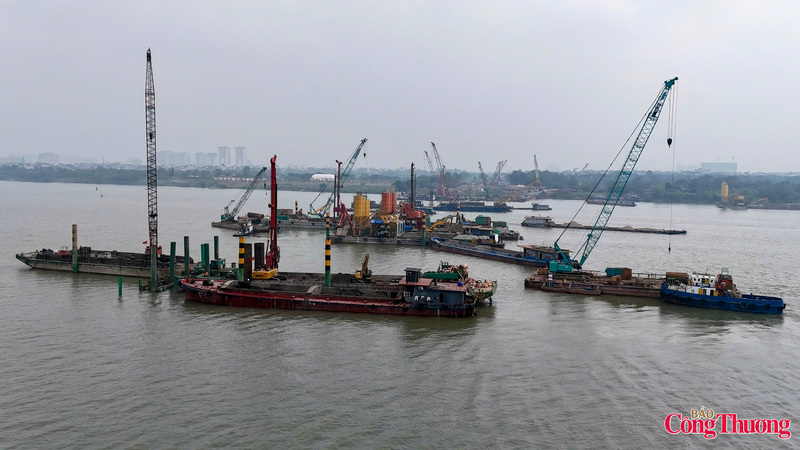 Trên đại công trường cầu Trần Hưng Đạo những ngày đầu xuân - 11