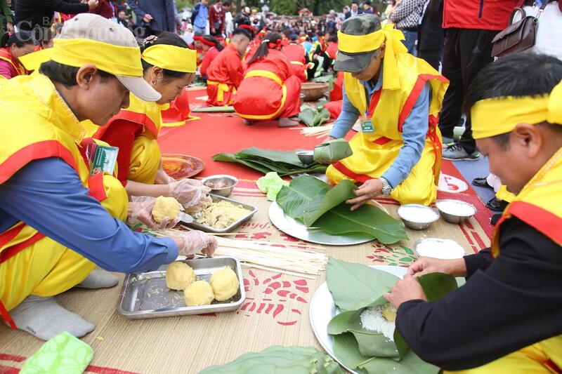 Hải Phòng sôi nổi Hội thi bánh chưng, bánh giầy tại Côn Sơn, Kiếp Bạc  - 3