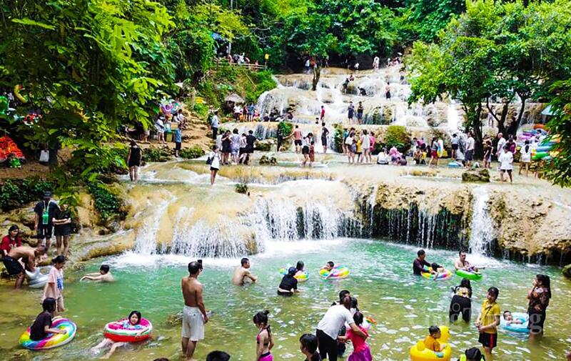 Thác Mây nằm ở thôn Đăng Thượng (xã Thạch Quảng, tỉnh Thanh Hóa), cách trung tâm Thanh Hóa gần 100km và cách thủ đô Hà Nội hơn 100km. (Ảnh: Quốc Anh)