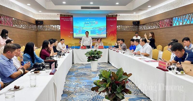 Ông Hà Vũ Sơn – Giám đốc Sở Công Thương TP. Cần Thơ, phát biểu tại buổi họp báo.