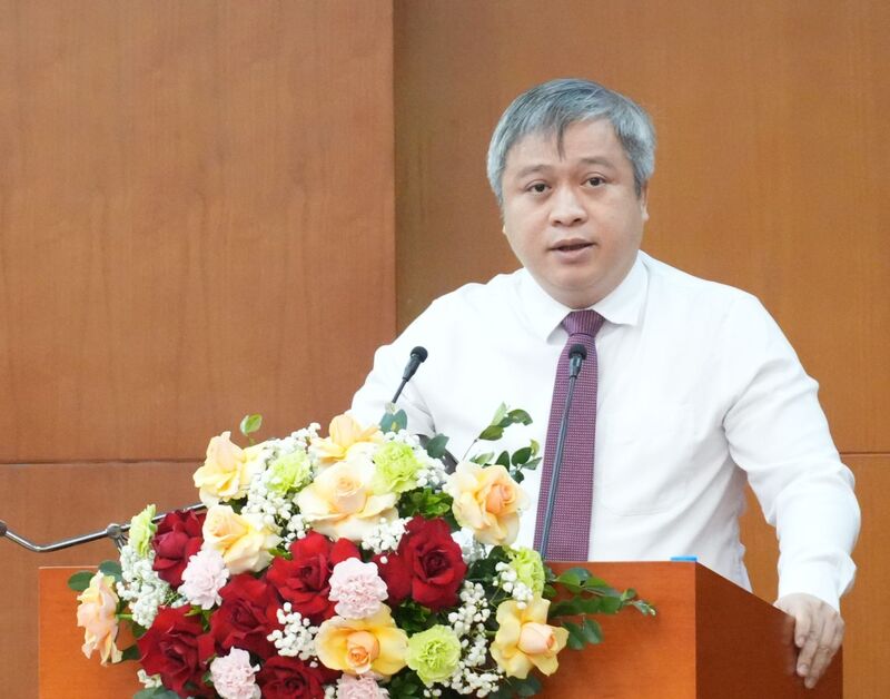 Đồng chí Trần Tiến Hưng, Phó Chủ nhiệm Thường trực Ủy ban Kiểm tra Trung ương phát biểu kết luận hội nghị. Ảnh: Thu Hà