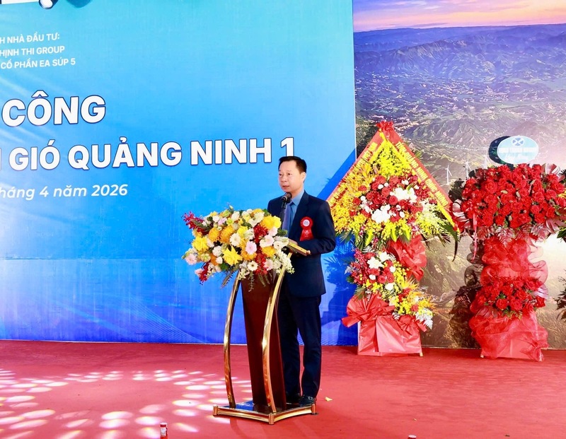 Ông Lê Văn Ánh, Phó Chủ tịch UBND tỉnh Quảng Ninh phát biểu tại sự kiện. Ảnh: TT