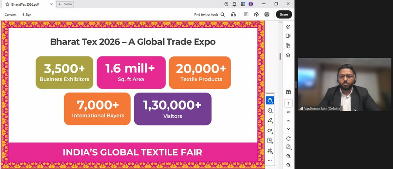 Triển lãm Bharat Tex 2026, dự kiến diễn ra từ ngày 14–17/7/2026 tại New Delhi, Ấn Độ