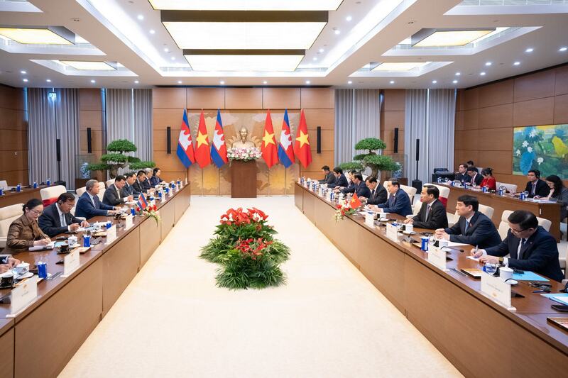 Toàn cảnh cuộc hội kiến. Ảnh: Phạm Thắng