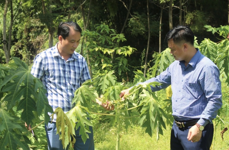 Nhà báo Hoàng Minh trong một lần tác nghiệp ở huyện miền núi Lang Chánh cũ năm 2022 (nay là xã Lang Chánh), tỉnh Thanh Hóa.