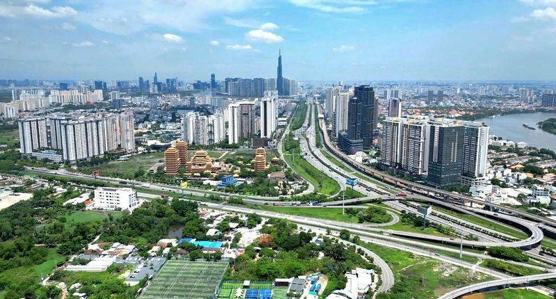 Không gian phát triển mới được kỳ vọng tạo nền tảng để TP.HCM hình thành các động lực tăng trưởng mới về công nghiệp, logistics và dịch vụ chất lượng cao. Ảnh: ST
